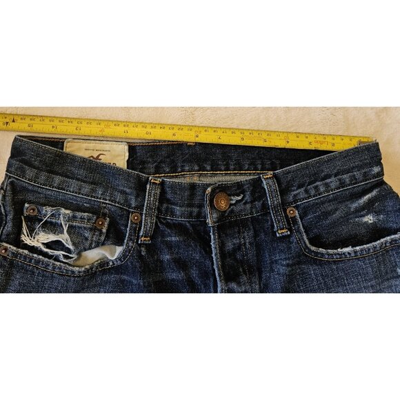 Hollister California Mens W31xL34 Distressed Straight The Boot Jeans - Picture 12 of 15